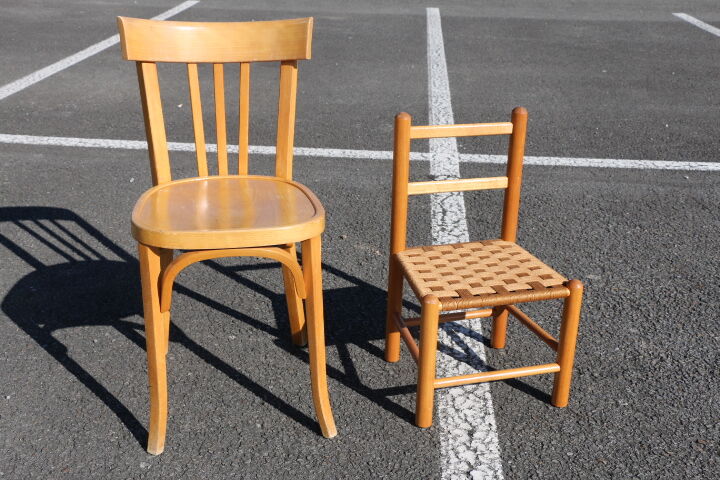 Child chair rope sitting, 1960