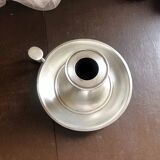 Pewter hand candle holder