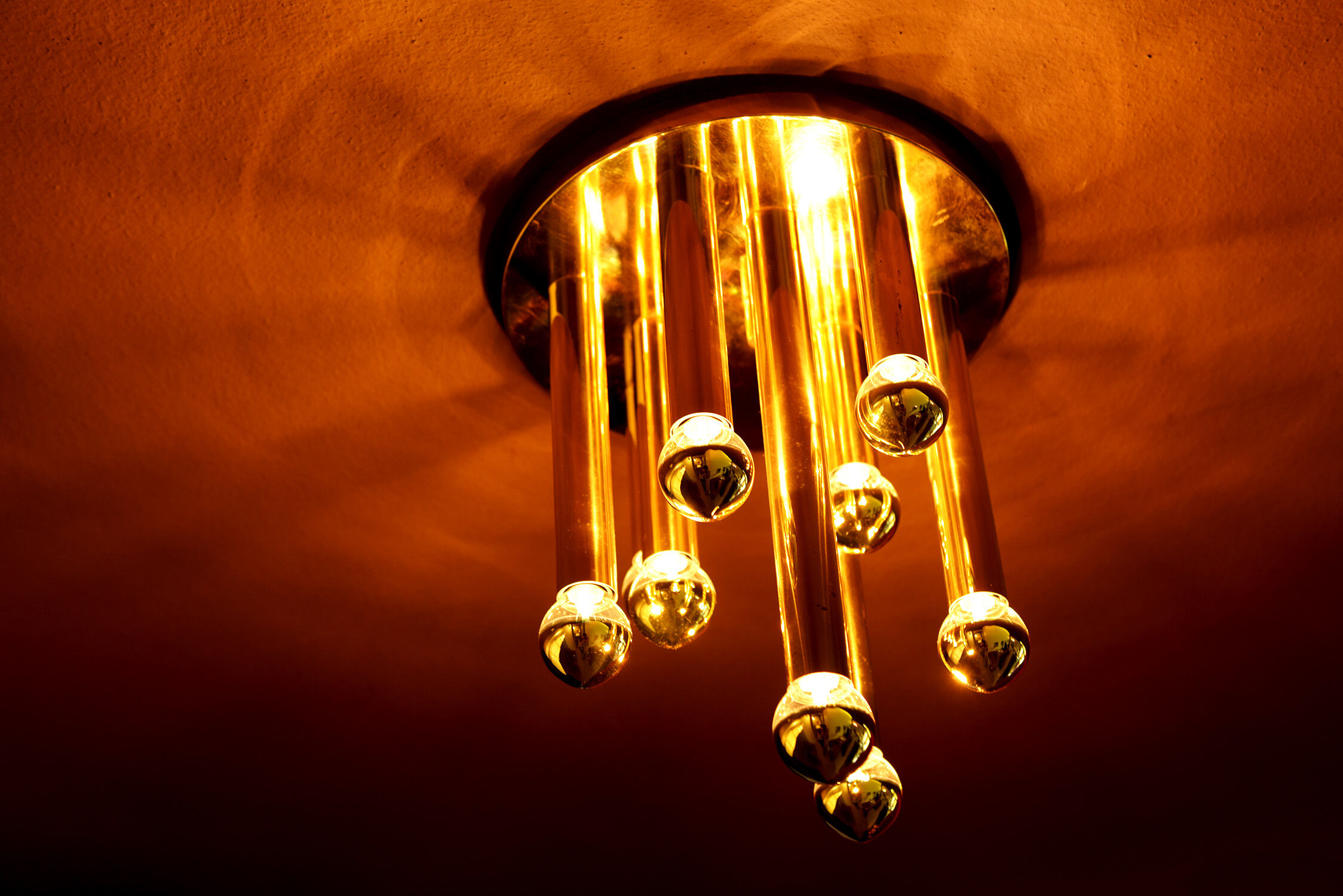 Brass plated Sciolari ceiling/wall lamp