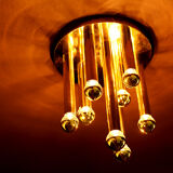 Brass plated Sciolari ceiling/wall lamp