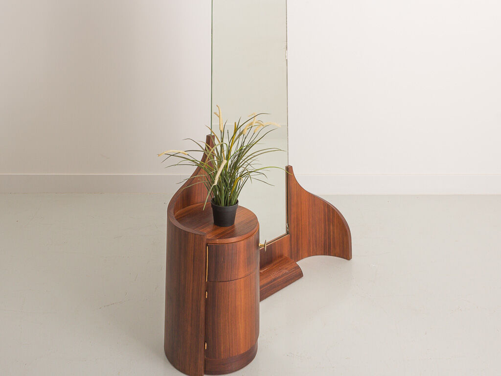 Art deco mirror cabinet with storage