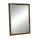 Rectangular Schöninger mirror with bronze-tinted glass and brass detailing, German
