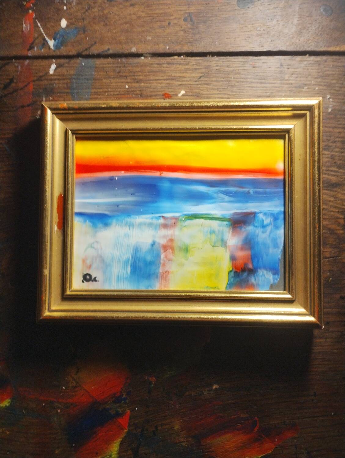 Small abstract painting