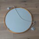 Large golden round mirror 70cm