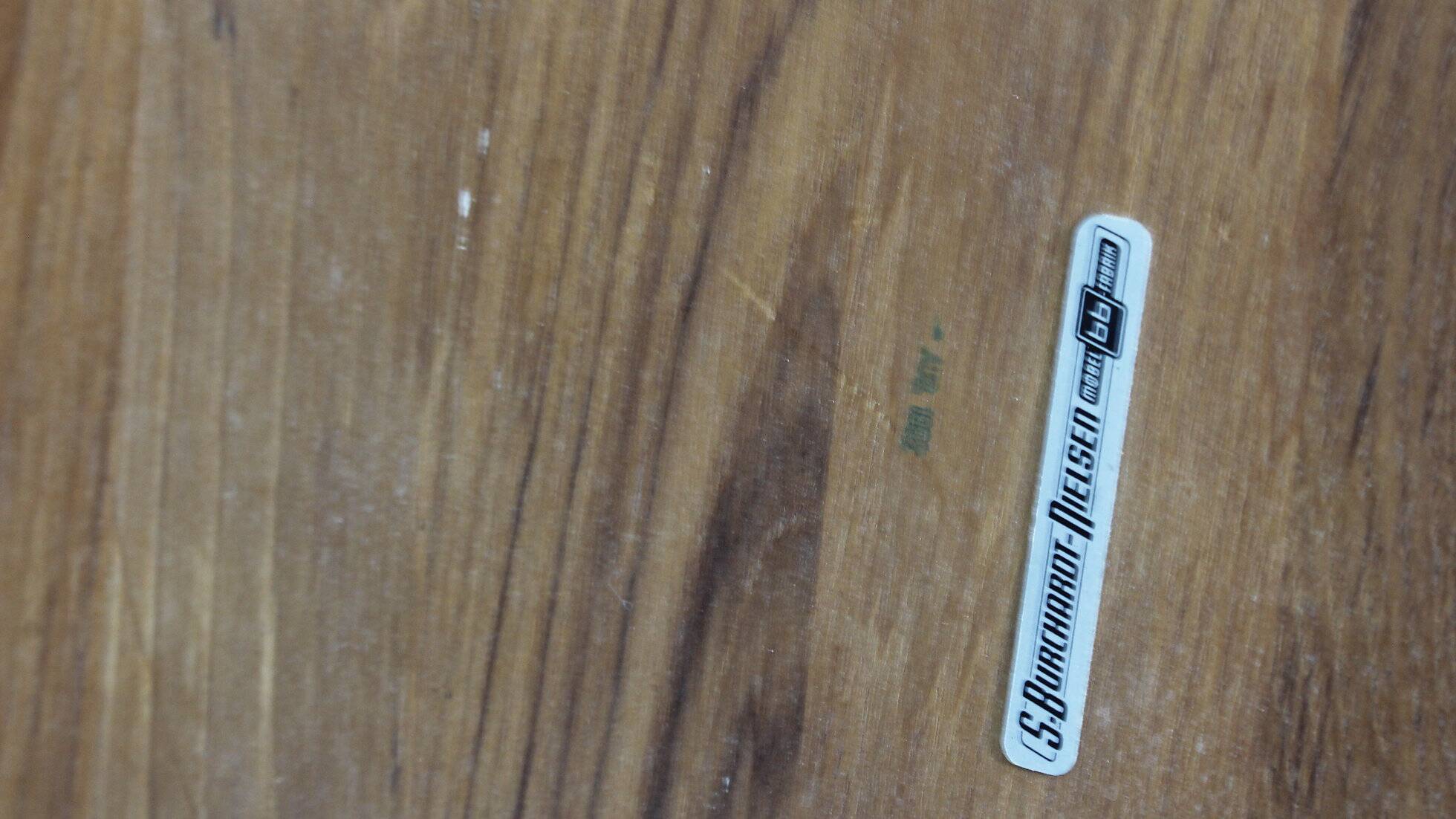 Vintage Danish oval dining table solid teak 1960s Burchardt-Nielsen Møbelfabrik