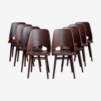 Lot de 8 chaises par Oswald Haerdtl