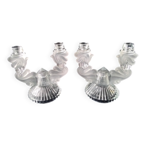 Paire de bougeoirs , - chandeliers