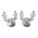 Pair of candlesticks, Bohemian crystal candle holders.