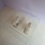 Lion stone pillar coffee table