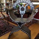 Syrian Armchair in Mother-of-Pearl and Ebony