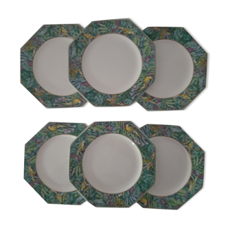 6 assiettes Villeroy et Boch Heinrich Amazona