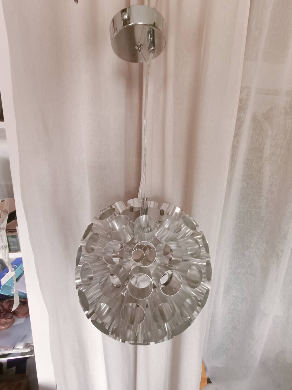 Space Age aluminium lamp