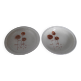 2 Sarreguemines porcelain soup plates