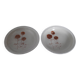 2 Sarreguemines porcelain soup plates