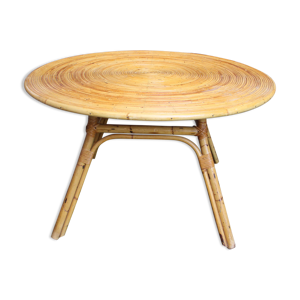 Table à manger en rotin