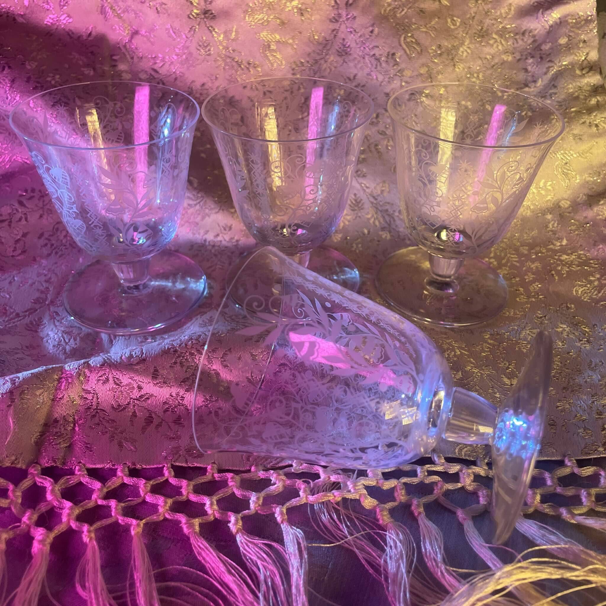 4 Baccarat Crystal Glasses - Argentina Model