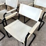 Set of 6 Mattego Grassi MG5 1970 vintage chairs