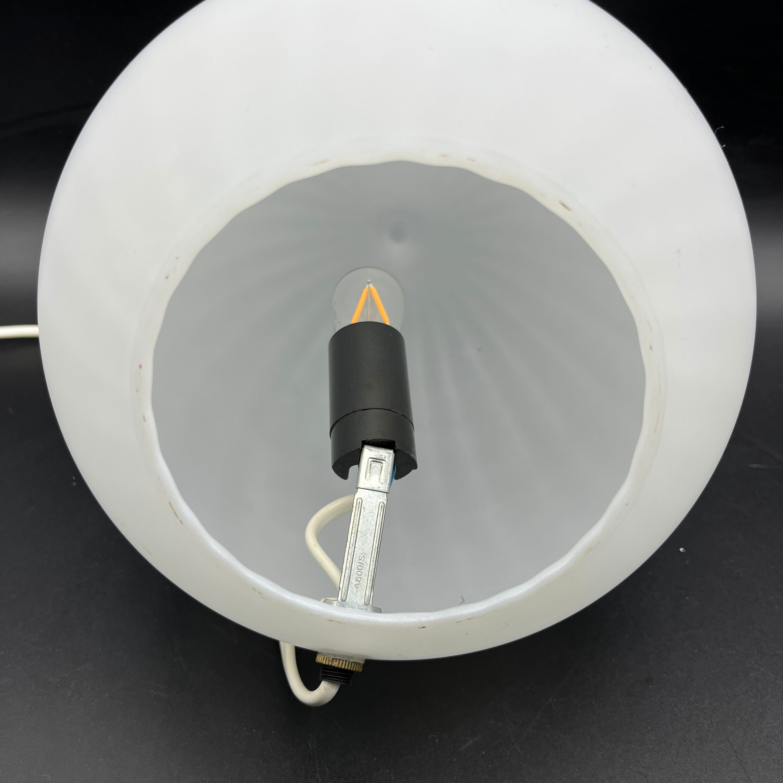 Lamp Night Light Egg opaline rotating effect