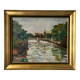 River landscape - Oil on canvas - Early 20th century