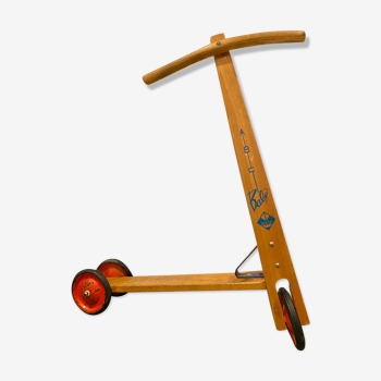 Vintage wooden scooter