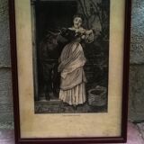 Woman with donkey