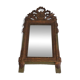 Louis XVI style mirror in patinated and gilded wood