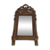 Louis XVI style mirror in patinated and gilded wood