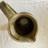 Glazed stoneware pitcher