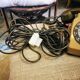 Brown dial phone