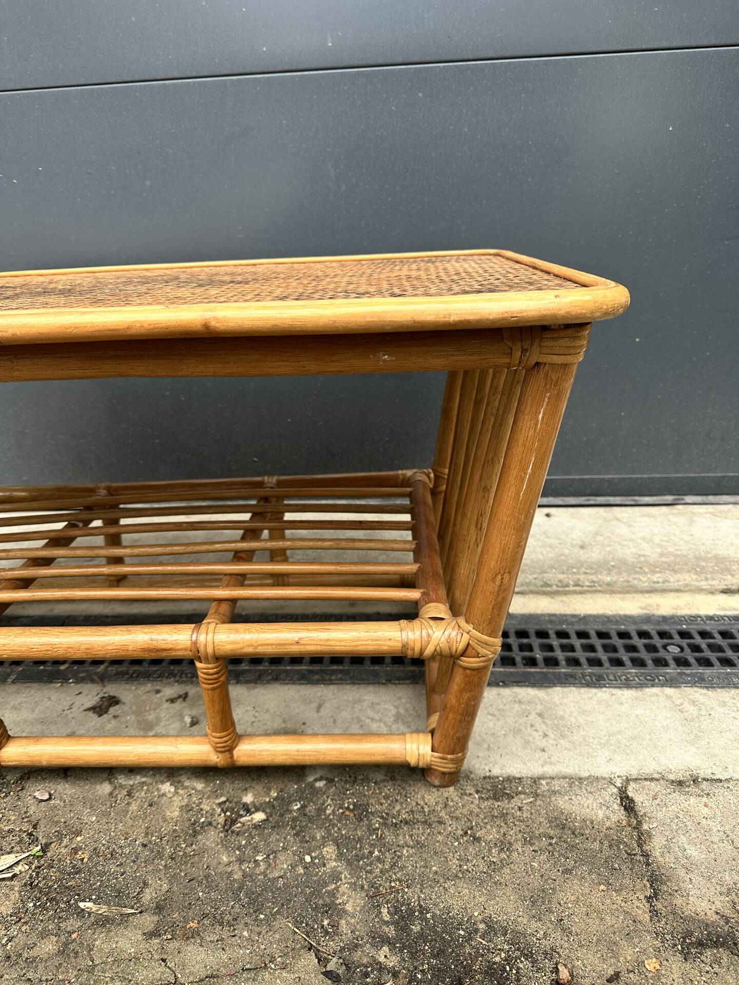 Wicker coffee table