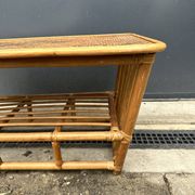 Wicker coffee table