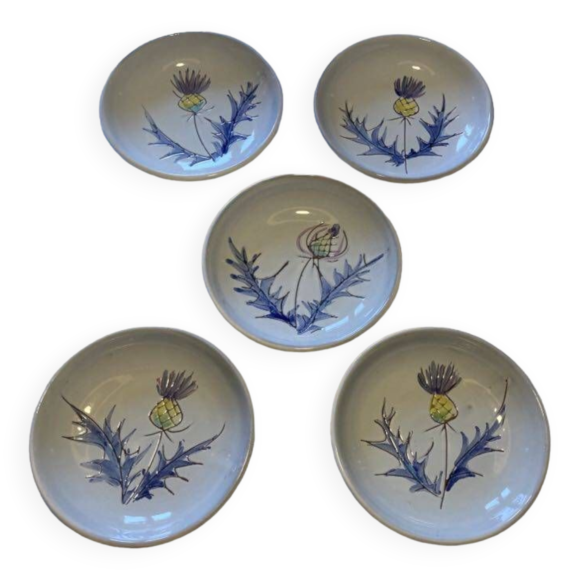 Vallauris thistle plates