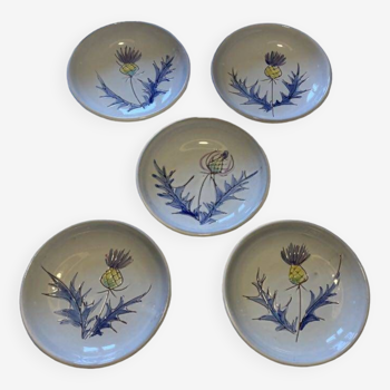 Vallauris thistle plates