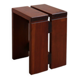 Vintage solid wood side table