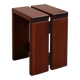 Table d'appoint vintage en bois massif