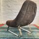 Chaise et ottoman Earth par Percival Lafer, années 1970, Brésil.