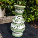 Small green ceramic vase