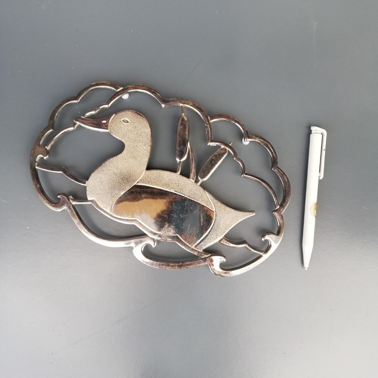 Underside of flat 60s vintage