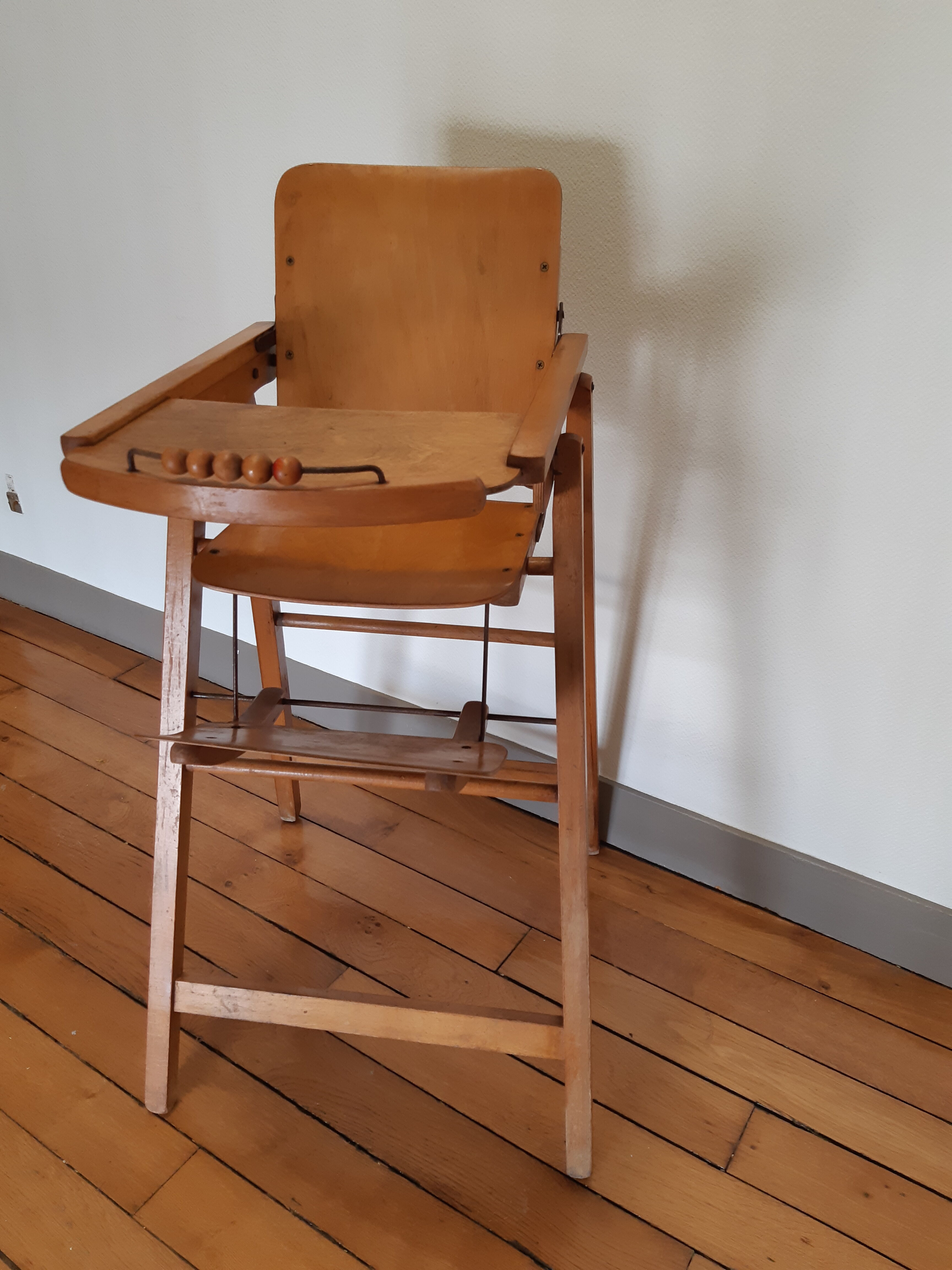 Vintage high folding chair