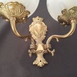 Brass wall lamp