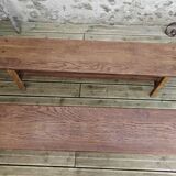 Pair of oak benches