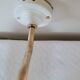 Brass and Clichy glass wall lamp