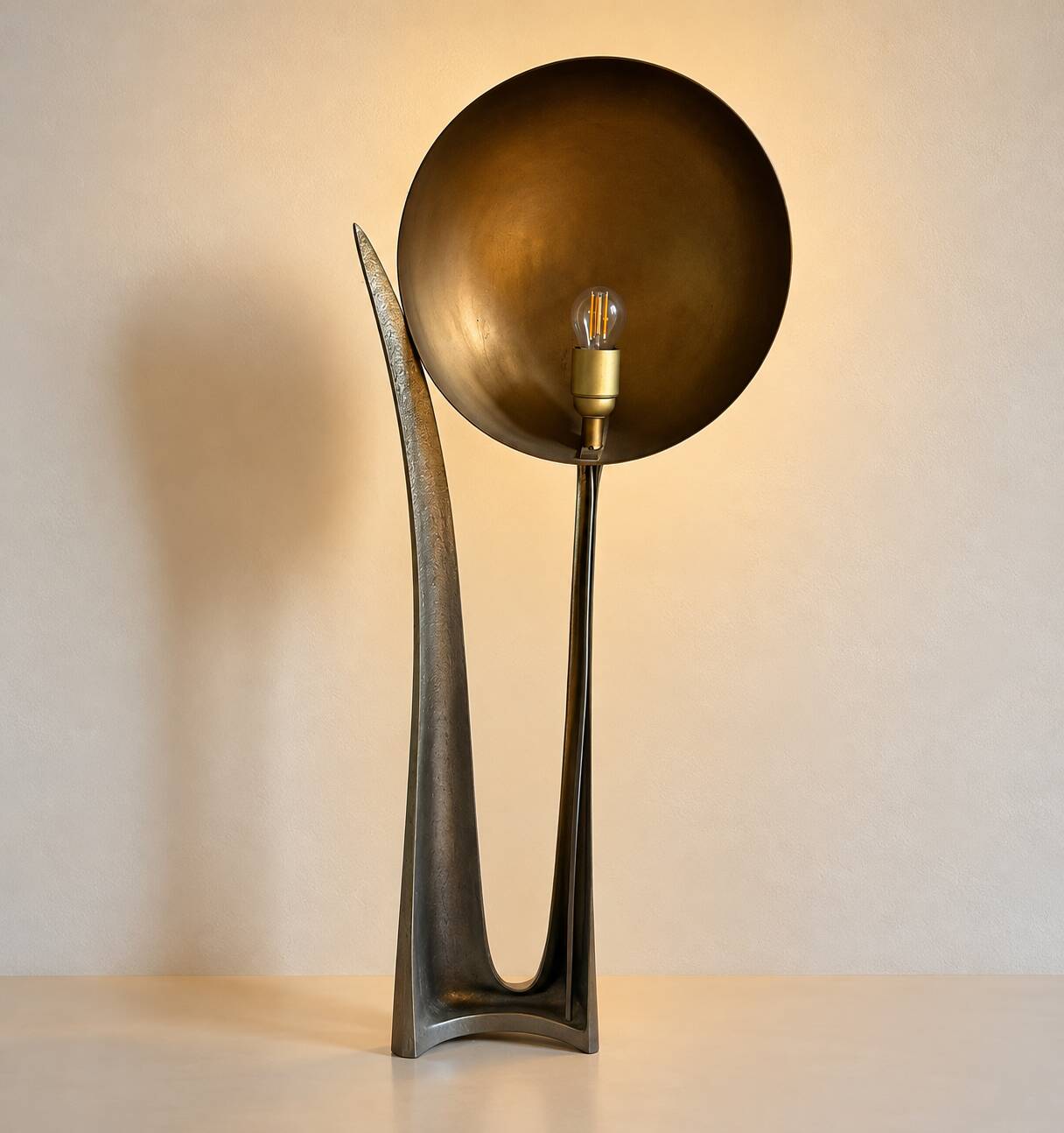 Rare "Moon" lamp – Jacques Charles for Maison Charles – circa 1970