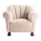 Lounge chair with lion claw feet