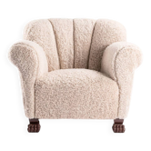 Fauteuil lounge chair pieds griffes de lion