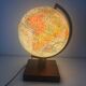 Globe terrestre girard barrère verre vintage 1960