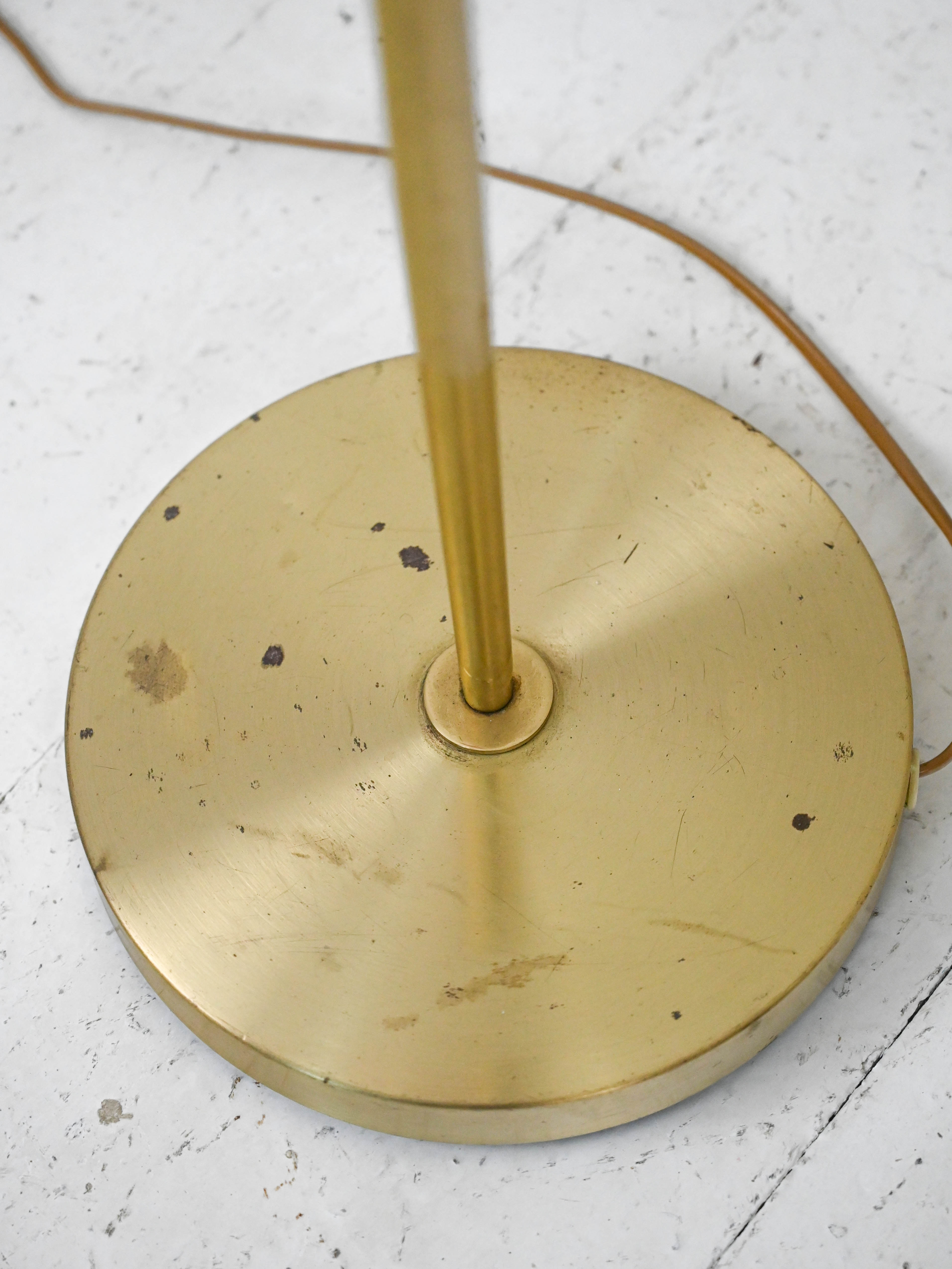 Modern antique floor lamp with gold base