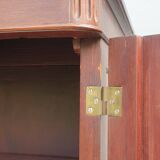 Mahogany library showcase Louis XVI style