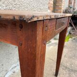 Solid wood desk with 1 drawer 75x52cm