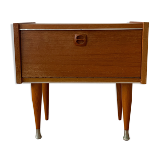 Chevet table de nuit scandinave en teck